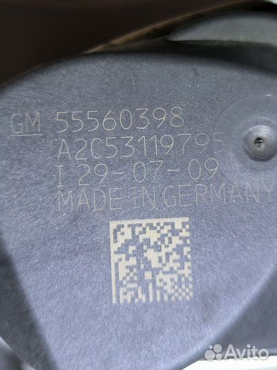 Дроссельная заслонка opel astra h Z16XER