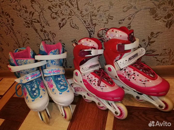 Роликовые коньки детские раздвижные