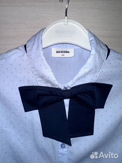 Блузка acoola,голубой цвет,длинный рукав,146