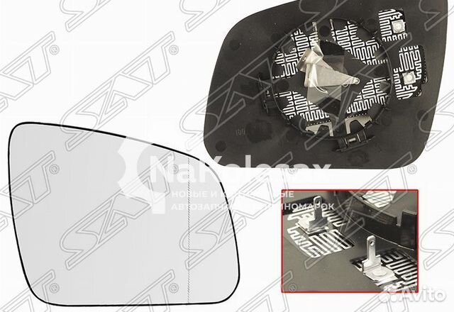 Полотно зеркала mercedes W204 06-11 RH асферическое с обогревом