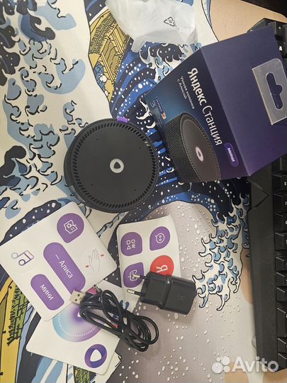 Умная колонка Яндекс Станция Мини без часов черная