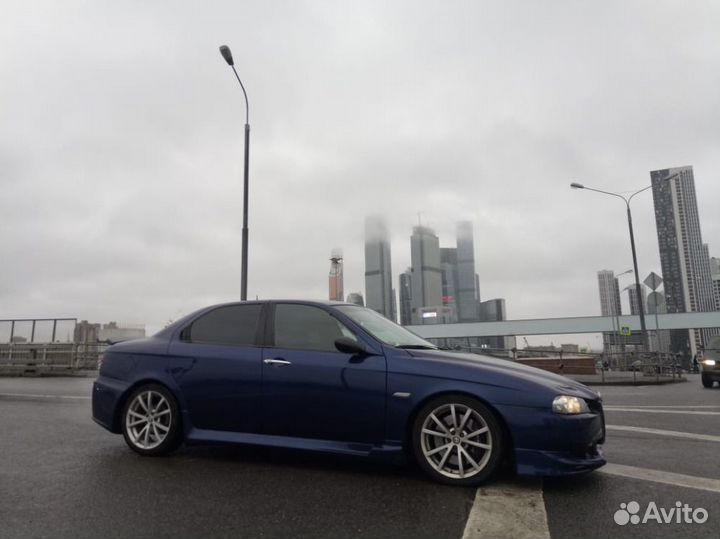 Накладка на передний бампер alfa romeo 156 рестайл