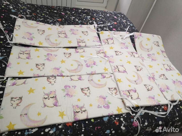 Бортики в детскую кроватку новые