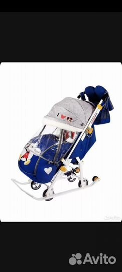 Детские санки коляска