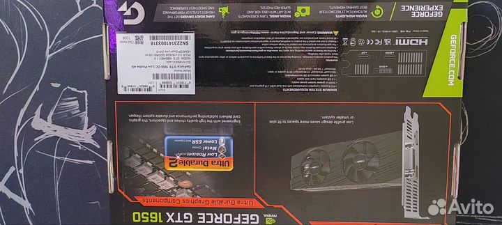 Видеокарту gtx 1650