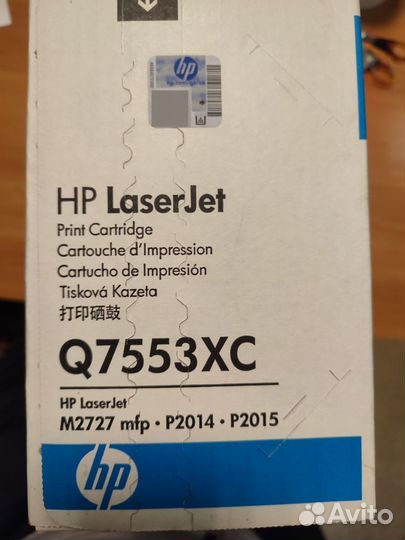 Картридж HP LaserJet Q7553XC