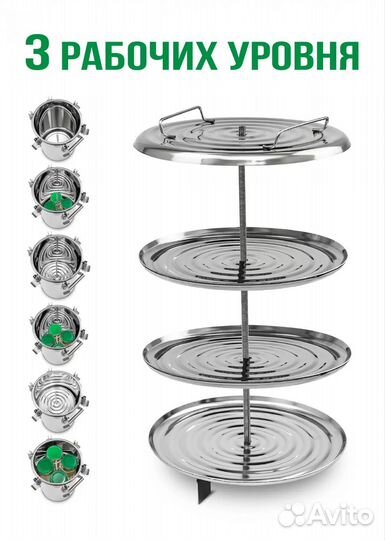 Автоклав 2 в 1 Добрый Жар с тэн, 17 л