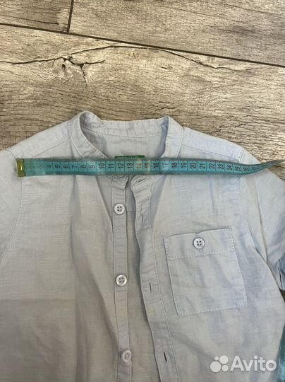 Детская льняная рубашка benetton