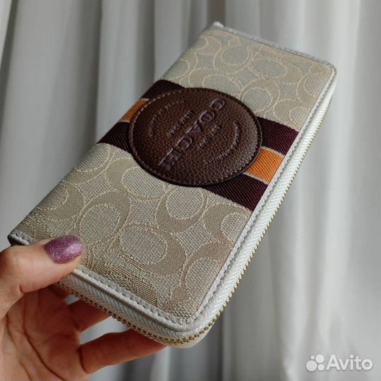 Портмоне Coach из жаккарда