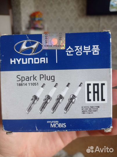 Свечи зажигания hyundai 18814 11051