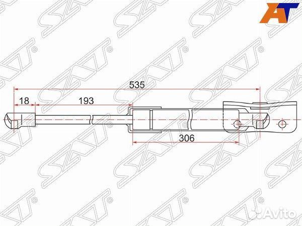 Амортизатор крышки багажника mitsubishi outlander