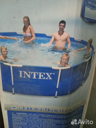 Каркасный бассейн интекс бу