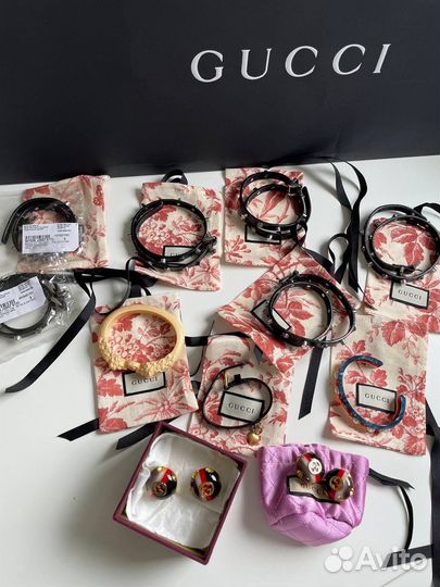 Браслет Gucci нат кожа размер S и М наличие