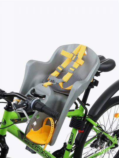 Детское велокресло на раму спереди до 18 кг