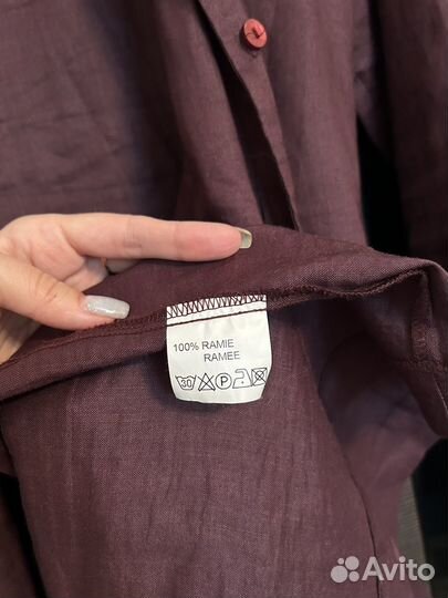 Платье рубашка 100% ramie 50/52