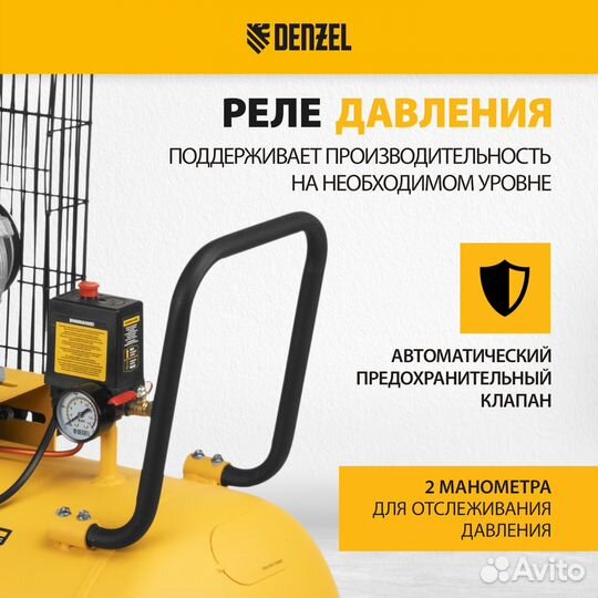 Компрессор воздушный BCI3000-T/200, 3.0 кВт, 200 л