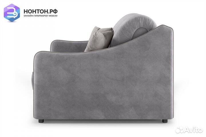 Кресло аккордеон Эско серое / серо-бежевое