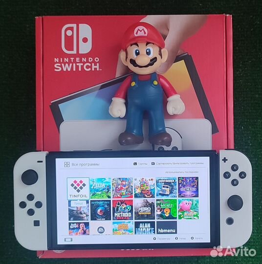 Новый Nintendo Switch Oled с чипом в Марио