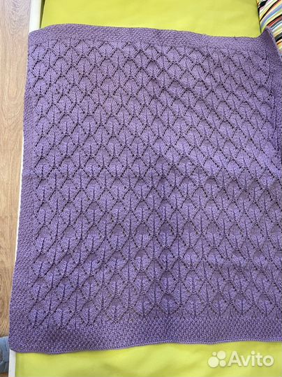 Плед детский вязаный ручная работа