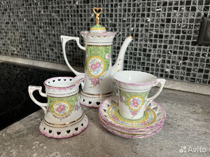 Кофейный сервиз японский фарфор предметно