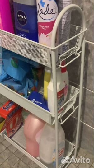 Этажерка металлическая узкая