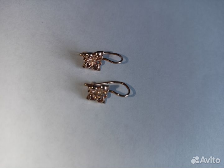 Золотые серьги детские