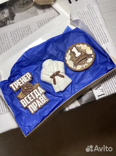 Подарок тренеру / на день тренера / шоколад