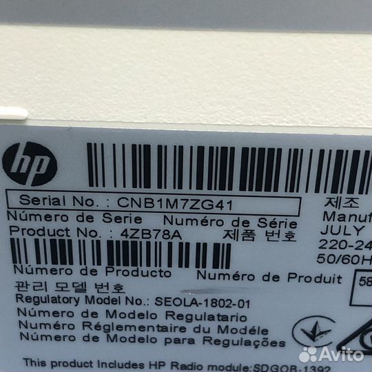 Принтер HP Laser 107w чёрно-белый