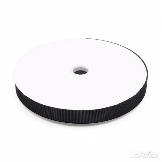 Черный 6131-9166 Лента контактная пластиковая 'крючок' 7,8 гр/м, 100% нейлон, 25 мм*45,72 м (черный)