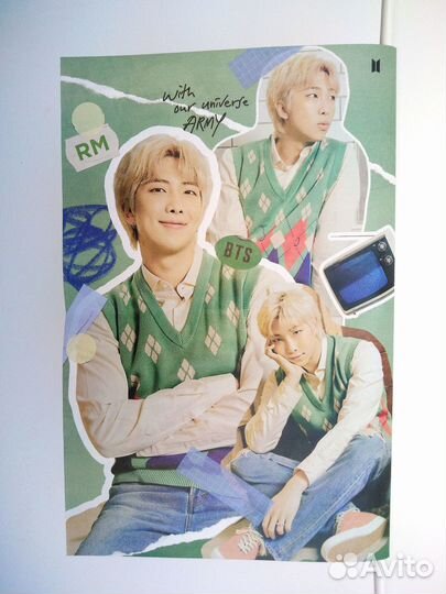 BTS набор постеров, наклеек и карточек