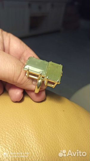 Кольцо с аквамарином