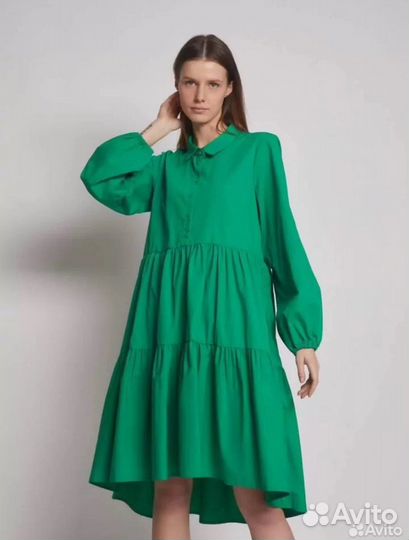 Платье зеленое