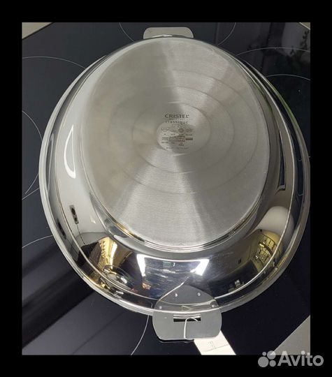 Сковорода овальная Cristel 35*27см антипригарная