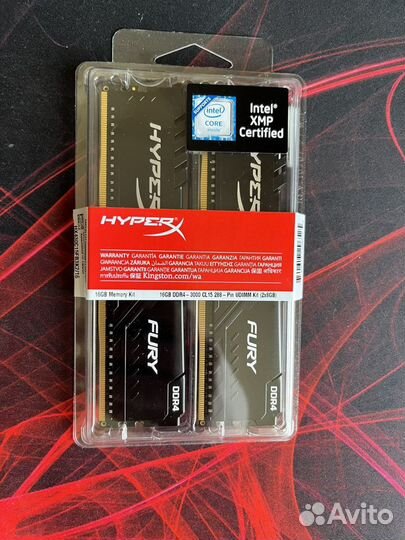 Kingston Hyperx fury black ddr4 16gb (2x8gb)