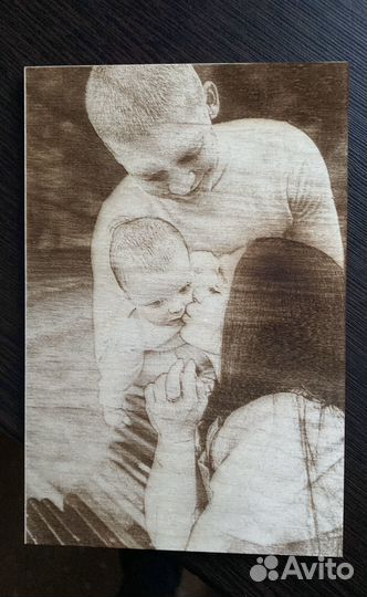 Выжигание по фото на дереве