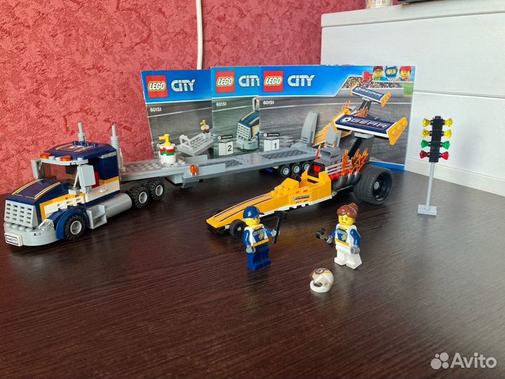 Lego city 60151 (Грузовик для перевозки драгстера)