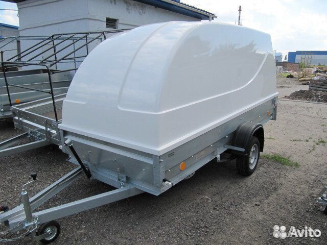 Прицеп для снегохода с крышкой (Россия)