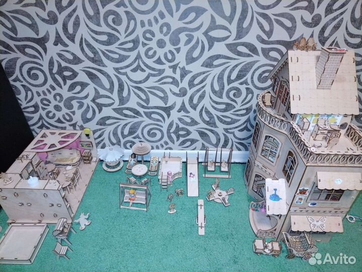 Деревянный дом с кухней