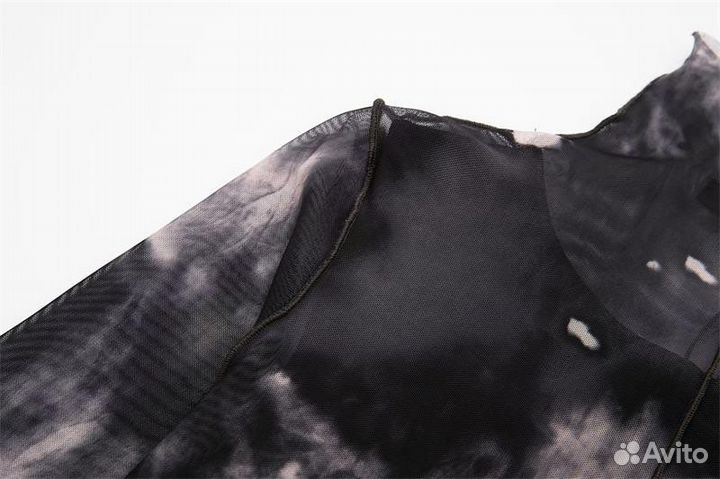 Сетчатое Платье футляр миди zara