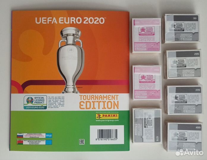 Panini Euro 2020 tournament edition - Альбом и сет