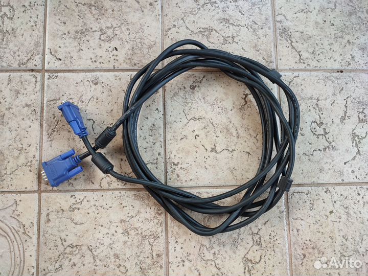 Кабель VGA-VGA длина 4.5 метра (Для мониторов, тв)