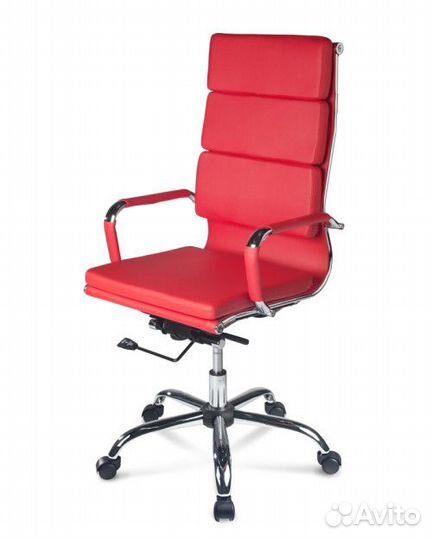 Кресло для руководителя zoom, красное (дэфо)
