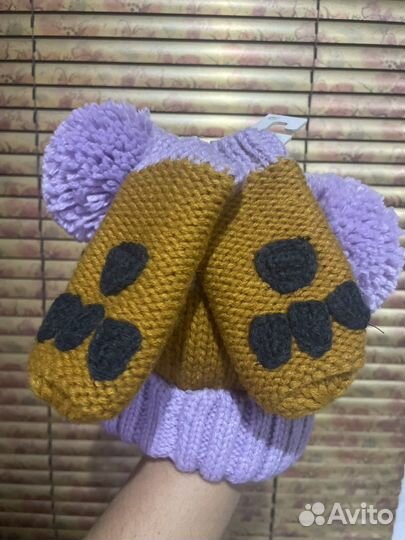 Шапка и рукавички Next новые для девочки