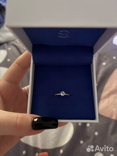 Золотое кольцо женское 17 размер