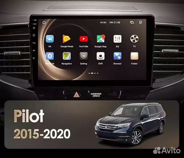 Honda pilot android штатная магнитола GPS wi-fi