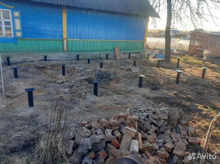 Установка винтовых свай