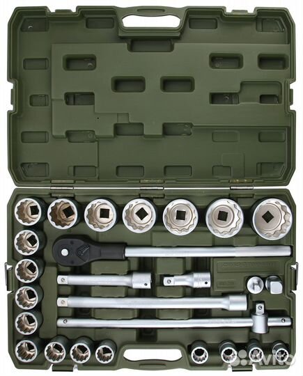 Набор головок и принадлежностей 3/4