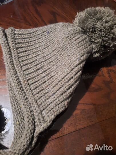 Шапка женская вязаная с ушками