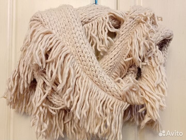 Шарф крупной вязки