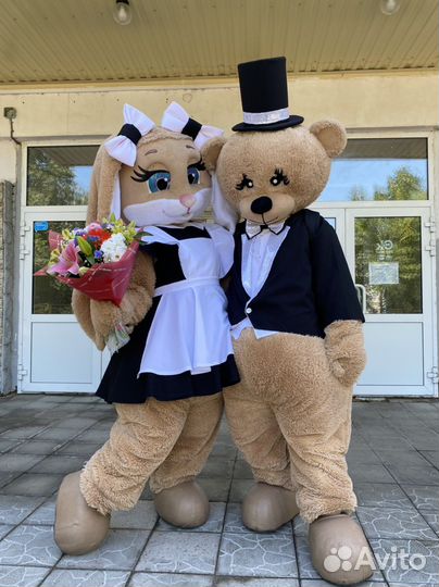 Ростовые куклы. Зайка и Мишка.Пупсы. Аэромедведь